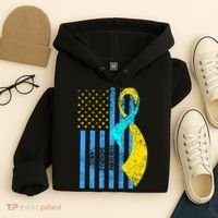 Down Syndrome Awareness Flag Hoodie thumb 4