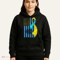 Down Syndrome Awareness Flag Hoodie thumb 5