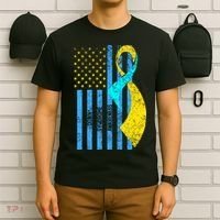 Down Syndrome Awareness Flag T-Shirt thumb 6