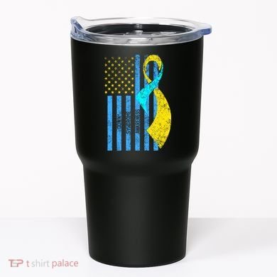 Down Syndrome Awareness Flag Tumbler