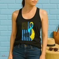 Down Syndrome Awareness Flag Women's Tank Top thumb 2