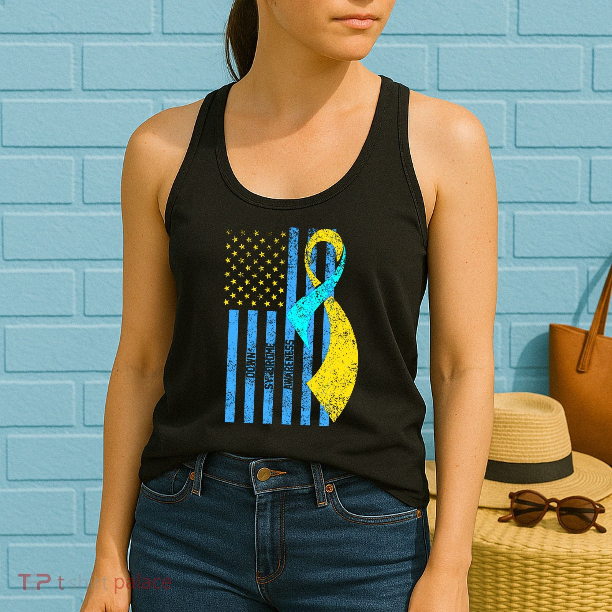 Down Syndrome Awareness Flag Women's Tank Top