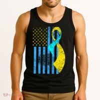 Down Syndrome Awareness Flag Tank Top thumb 3
