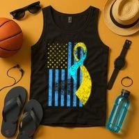 Down Syndrome Awareness Flag Tank Top thumb 4