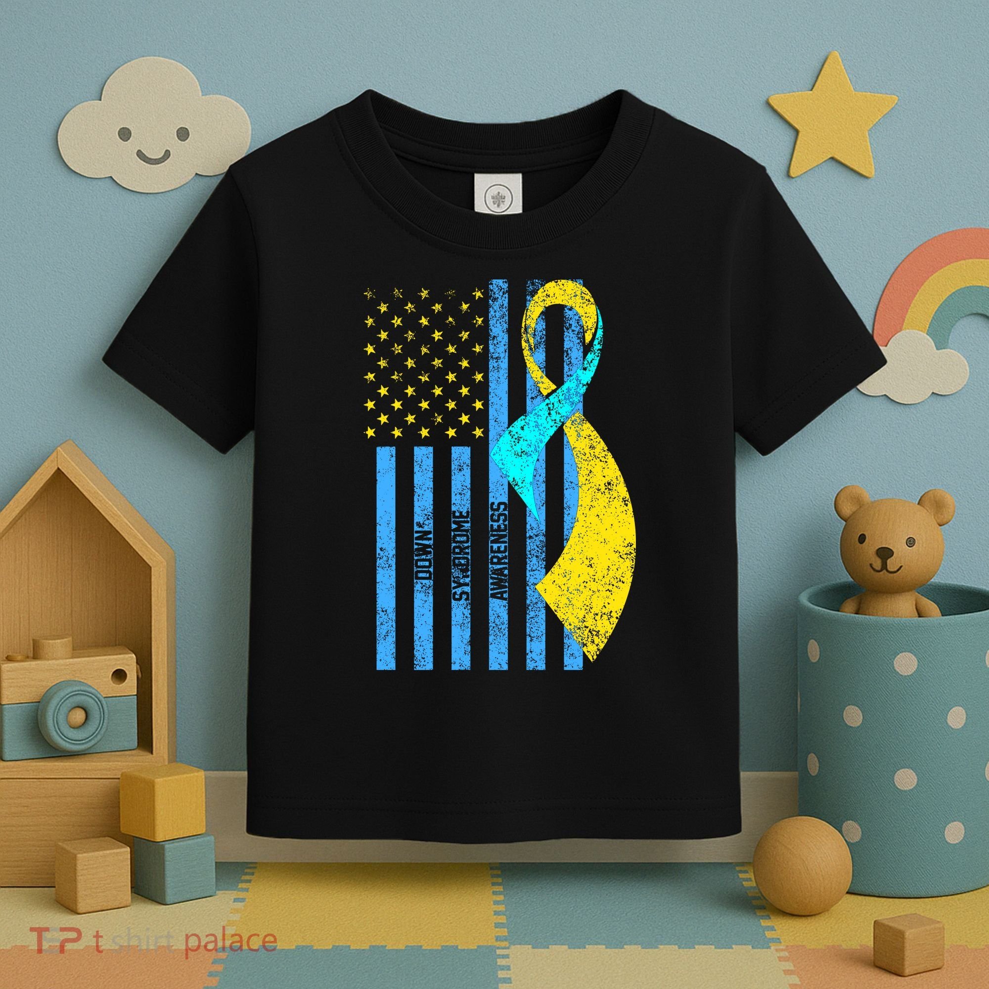 Down Syndrome Awareness Flag Toddler T-Shirt