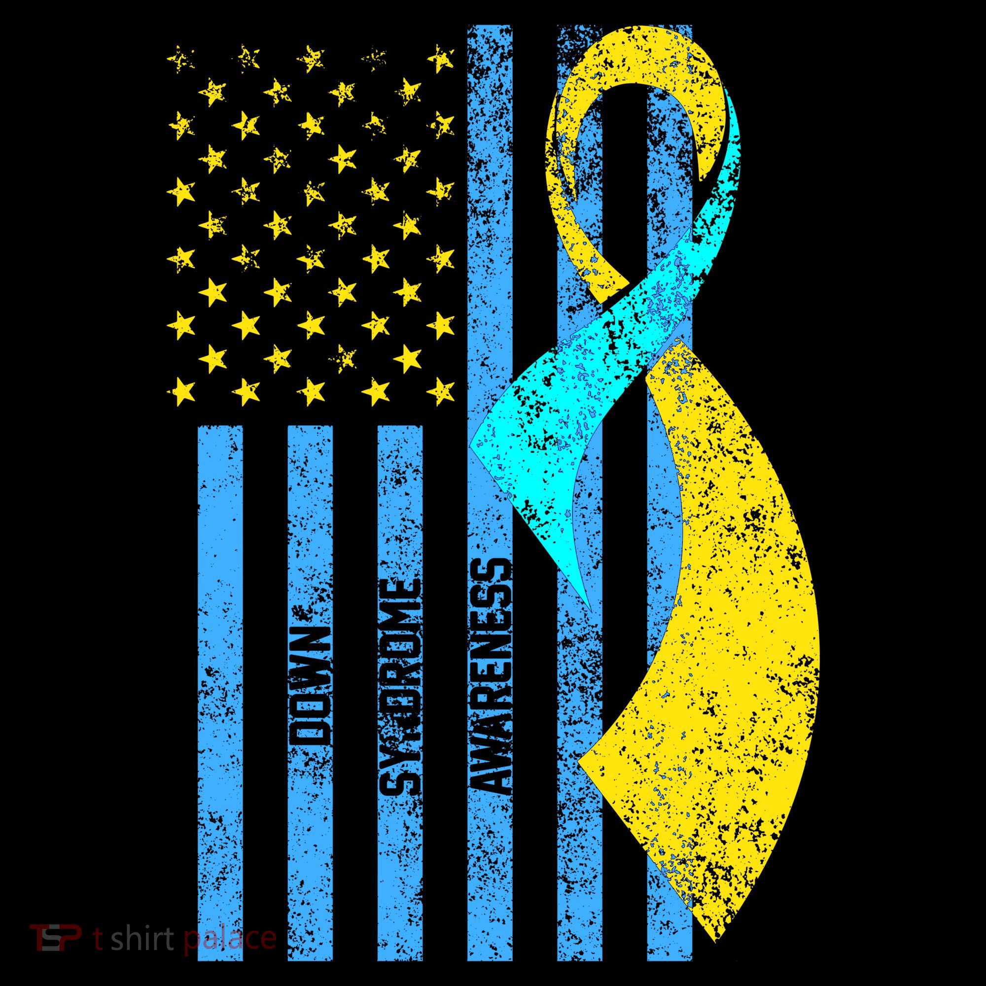 Down Syndrome Awareness Flag Women's Long Sleeve Shirt