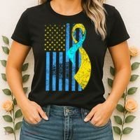 Down Syndrome Awareness Flag Women's T-Shirt thumb 2
