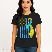 Down Syndrome Awareness Flag Women's T-Shirt thumb 4