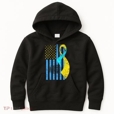 Down Syndrome Awareness Flag Kids Hoodie