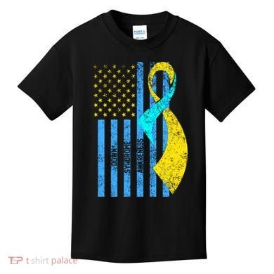 Down Syndrome Awareness Flag Kids T-Shirt