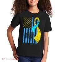 Down Syndrome Awareness Flag Kids T-Shirt thumb 2