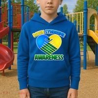 Down Syndrome Awareness Hands Of Love Kids Hoodie thumb 2