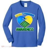 Down Syndrome Awareness Hands Of Love Kids Long Sleeve Shirt thumb 0