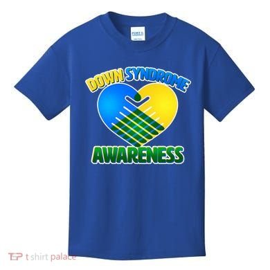 Down Syndrome Awareness Hands Of Love Kids T-Shirt