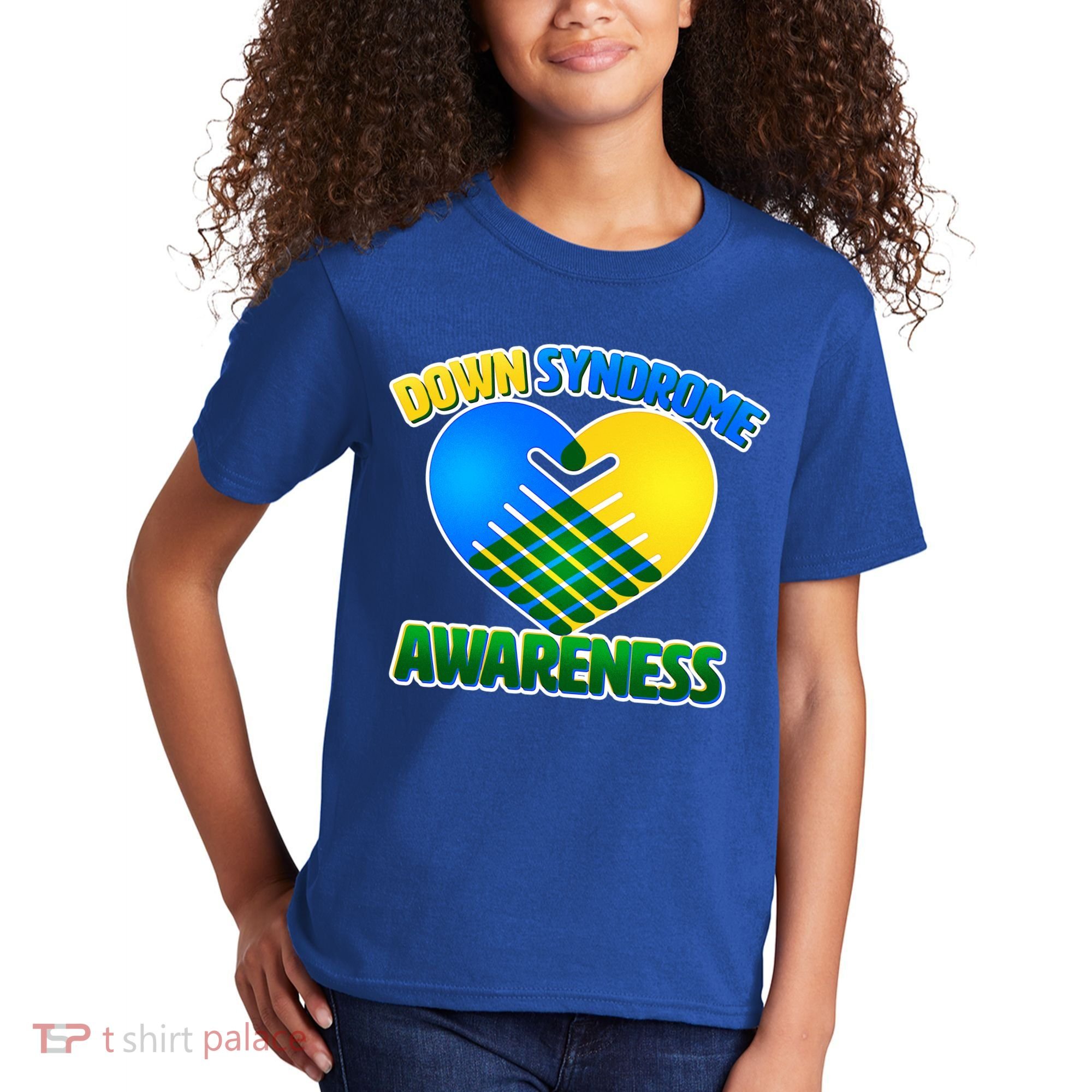 Down Syndrome Awareness Hands Of Love Kids T-Shirt