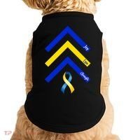 Down Syndrome Awareness Joy Love Strength  Doggie Tank thumb 0