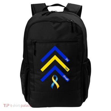 Down Syndrome Awareness Joy Love Strength  Backpack