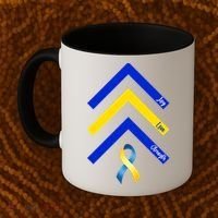Down Syndrome Awareness Joy Love Strength  Coffee Mug thumb 2