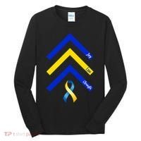 Down Syndrome Awareness Joy Love Strength  Tall Long Sleeve Shirt thumb 0