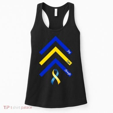 Down Syndrome Awareness Joy Love Strength  Women's Tank Top