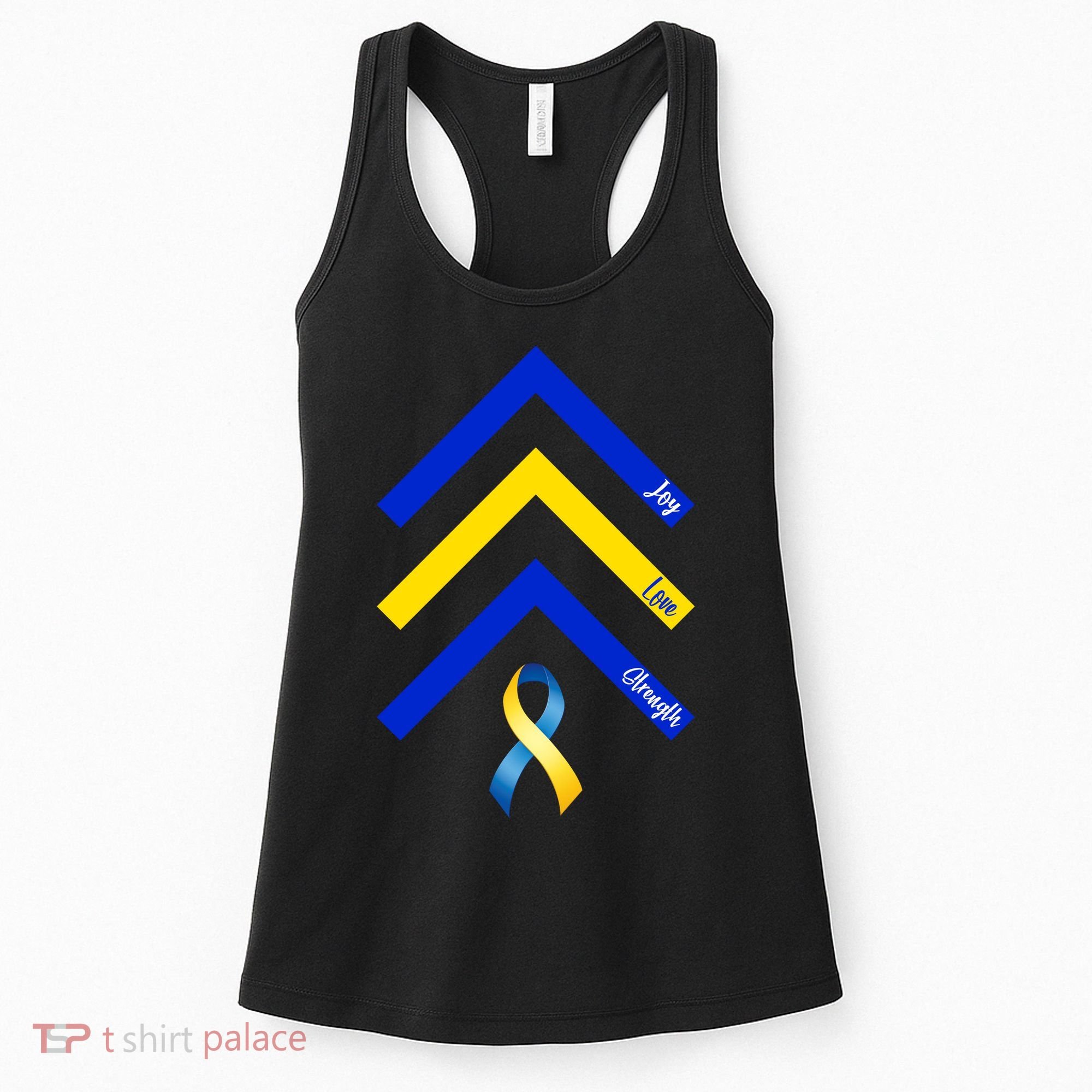 Down Syndrome Awareness Joy Love Strength  Women's Tank Top