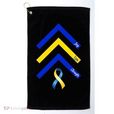Down Syndrome Awareness Joy Love Strength  Golf Towel