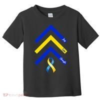 Down Syndrome Awareness Joy Love Strength  Toddler T-Shirt thumb 0