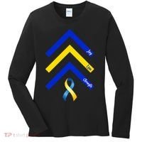 Down Syndrome Awareness Joy Love Strength  Women's Long Sleeve Shirt thumb 0