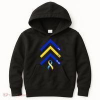 Down Syndrome Awareness Joy Love Strength  Kids Hoodie thumb 0