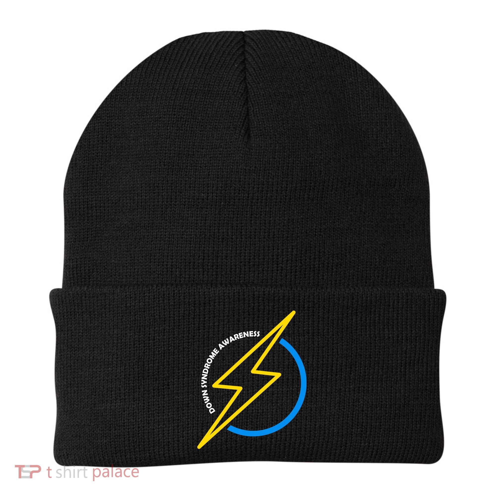Down Syndrome Awareness Lightning Bolt Beanie