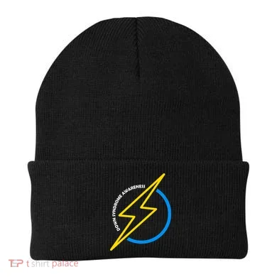 Down Syndrome Awareness Lightning Bolt Beanie