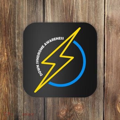 Down Syndrome Awareness Lightning Bolt Coaster