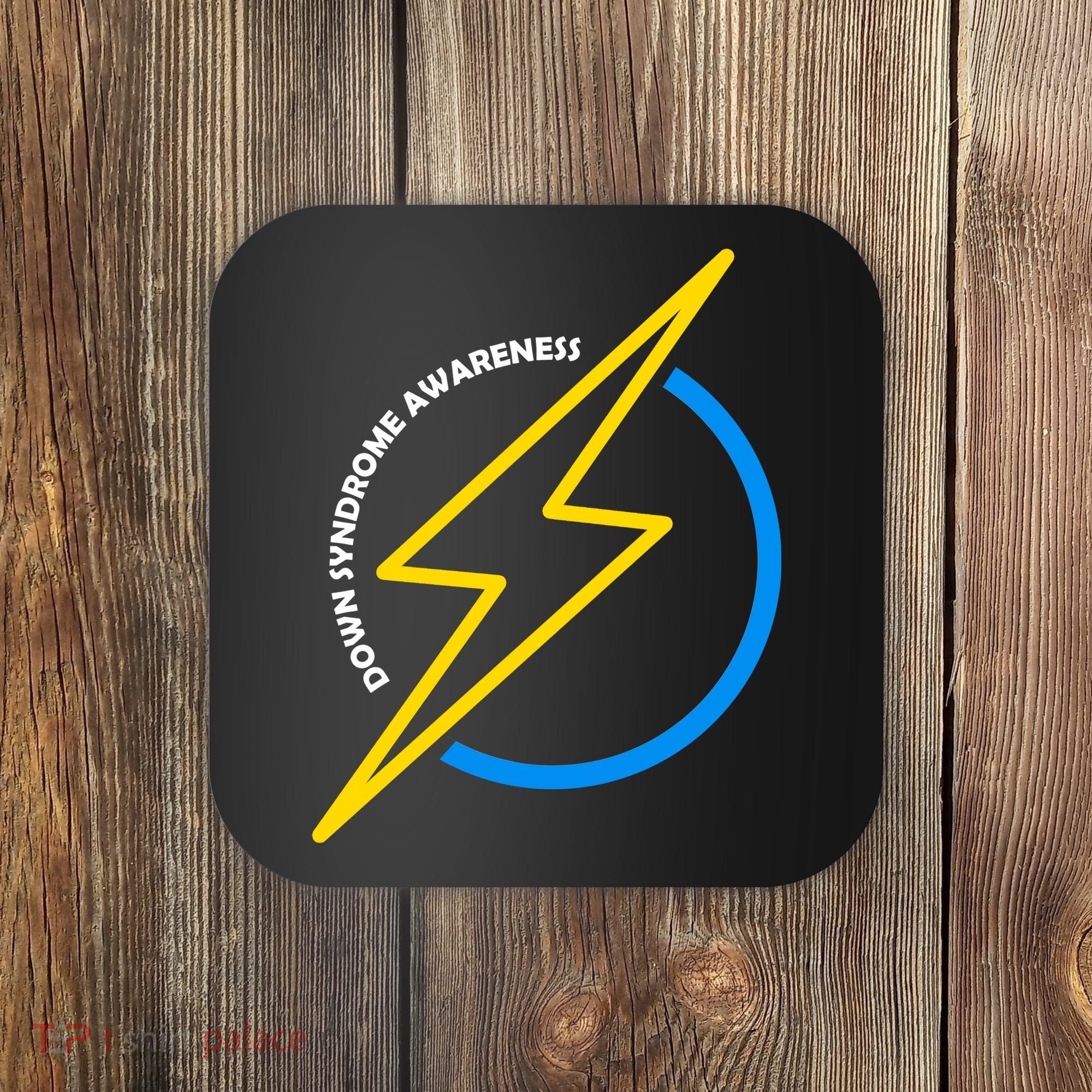 Down Syndrome Awareness Lightning Bolt Coaster