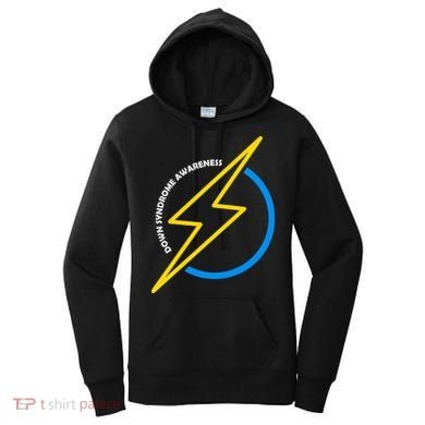 Down Syndrome Awareness Lightning Bolt Women's Hoodie