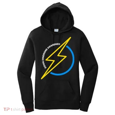 Down Syndrome Awareness Lightning Bolt Women's Hoodie