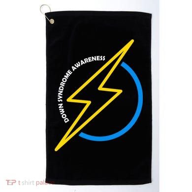 Down Syndrome Awareness Lightning Bolt Golf Towel