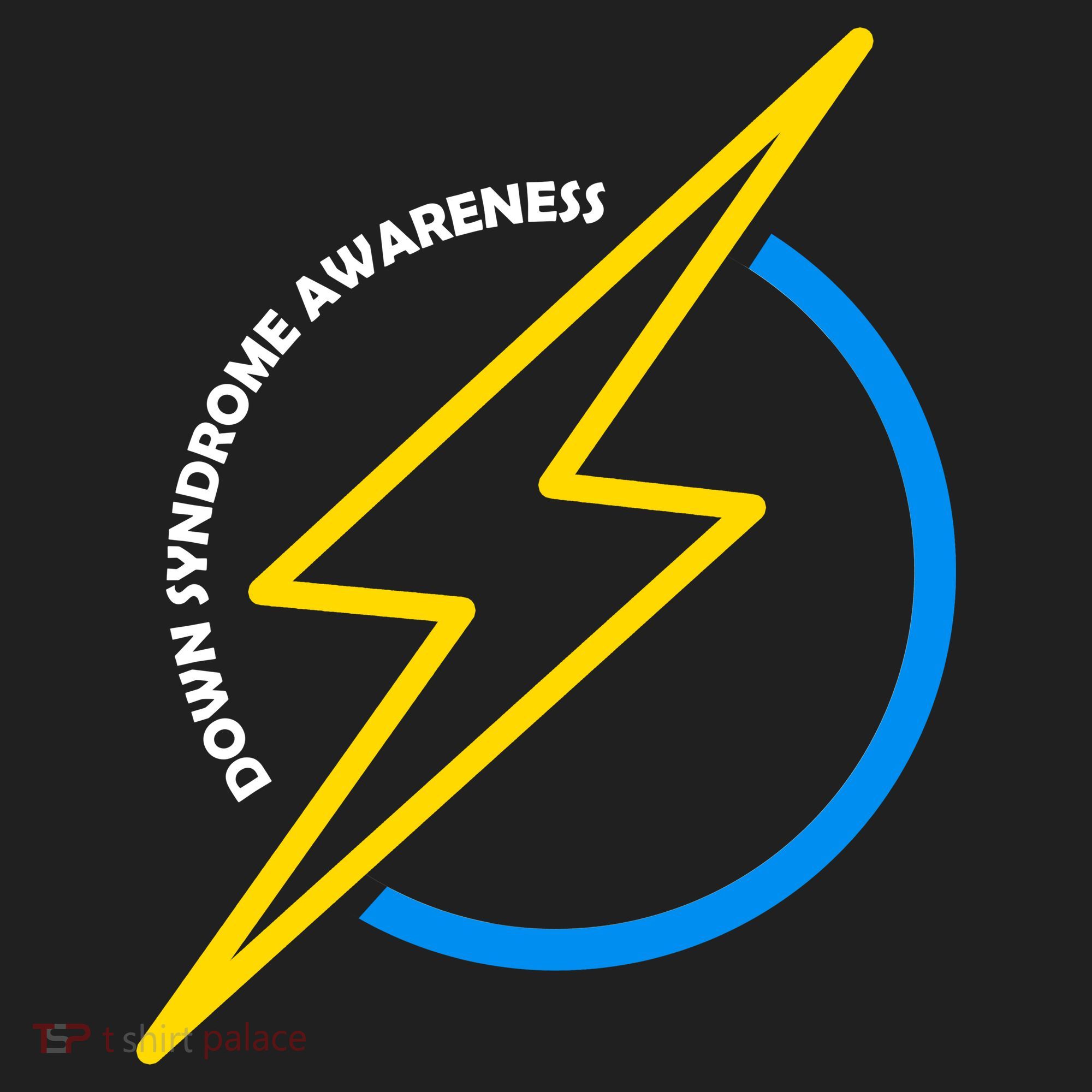 Down Syndrome Awareness Lightning Bolt Golf Towel