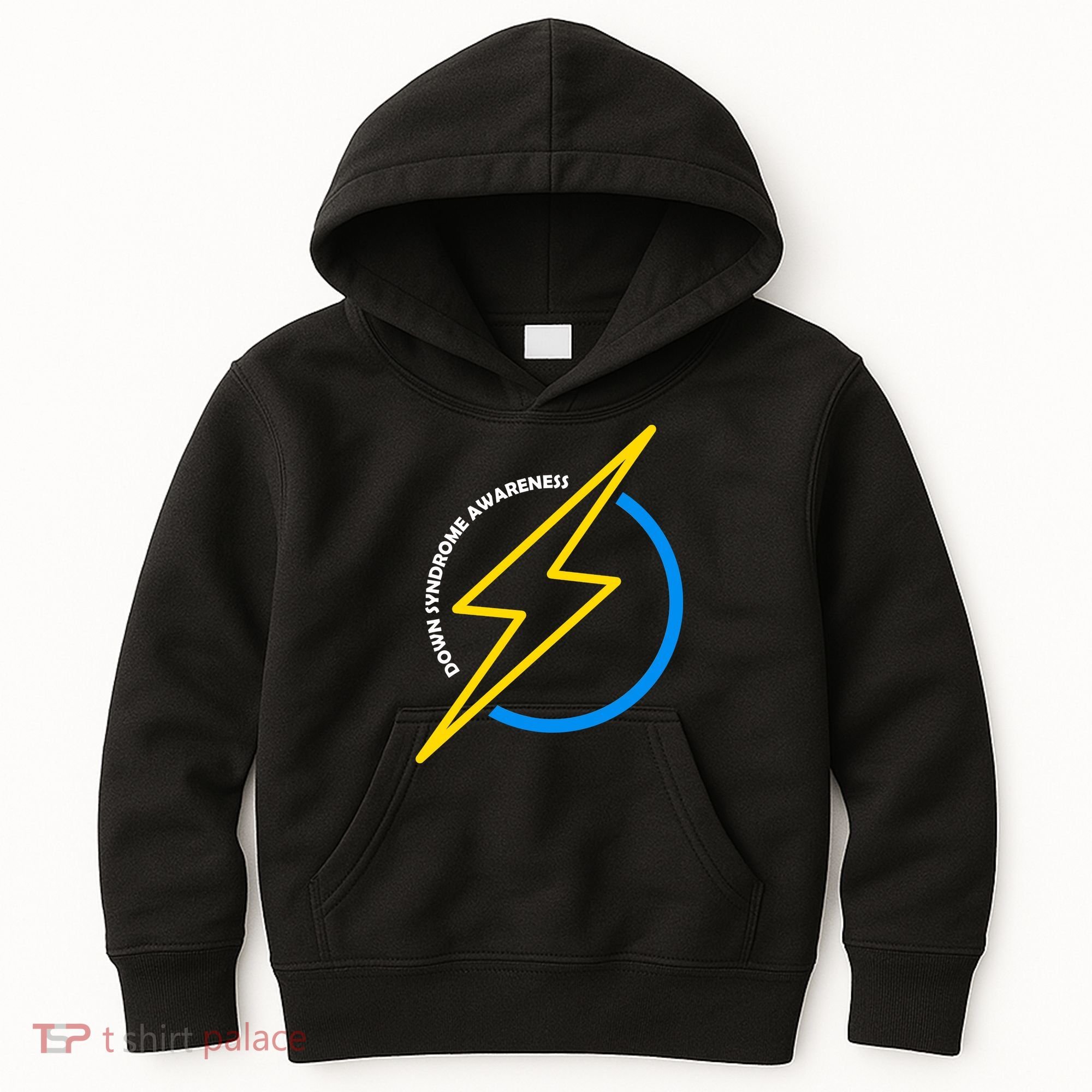 Down Syndrome Awareness Lightning Bolt Kids Hoodie