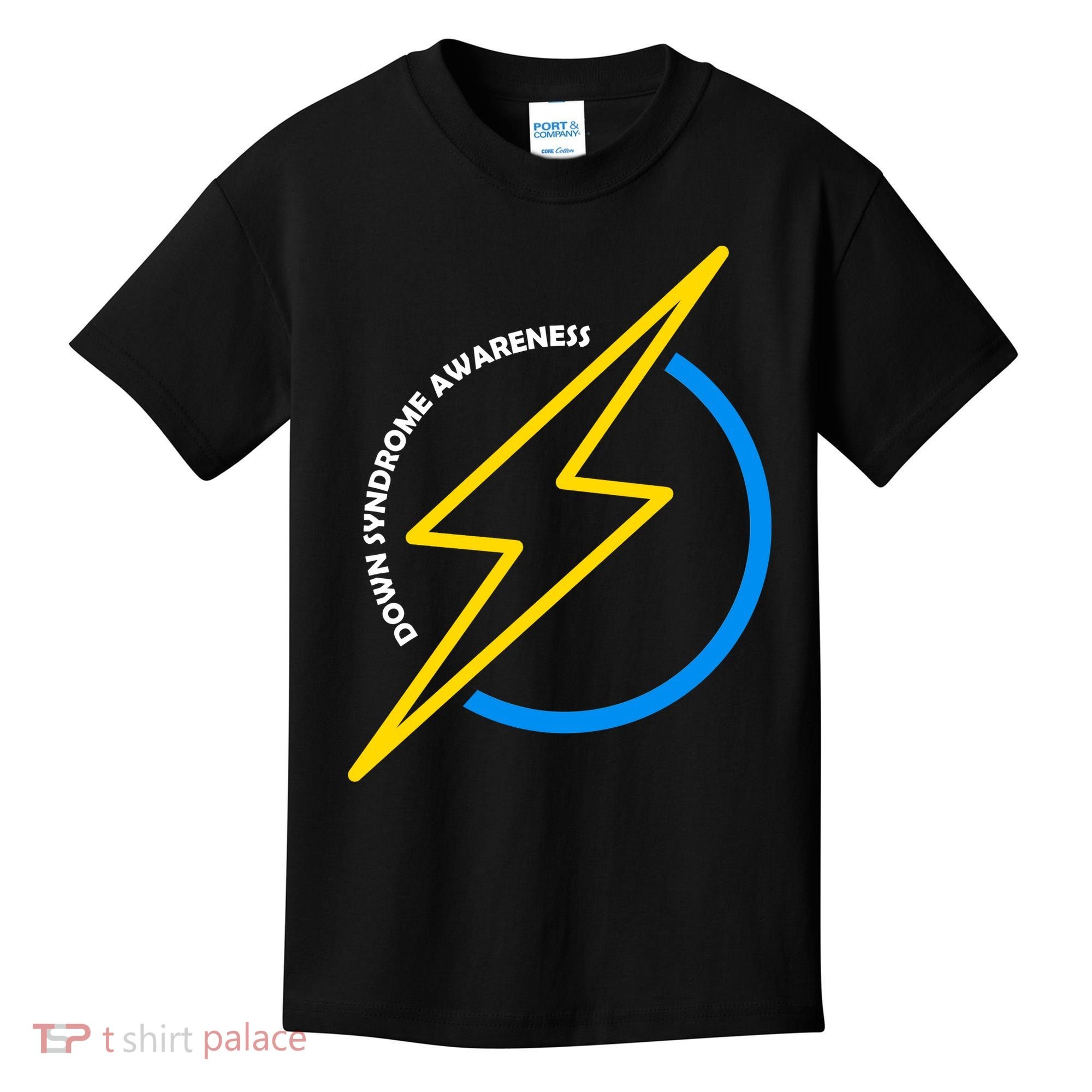 Down Syndrome Awareness Lightning Bolt Kids T-Shirt