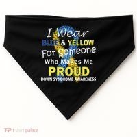 Down Syndrome Awareness Makes Me Proud USA-Made Doggie Bandana thumb 0