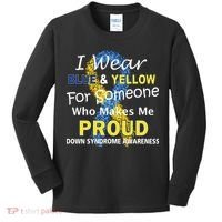 Down Syndrome Awareness Makes Me Proud Kids Long Sleeve Shirt thumb 0