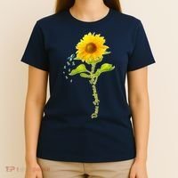 Down Syndrome Awareness Sunflower T-Shirt thumb 4