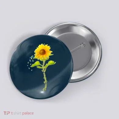 Down Syndrome Awareness Sunflower Button