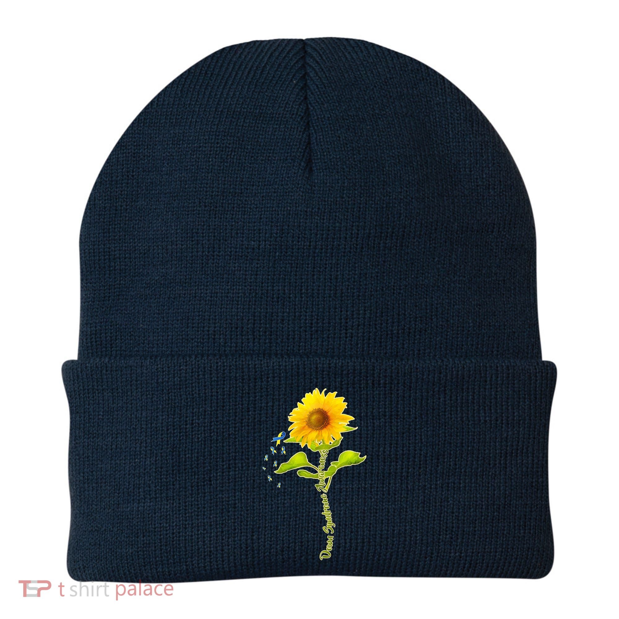 Down Syndrome Awareness Sunflower Beanie