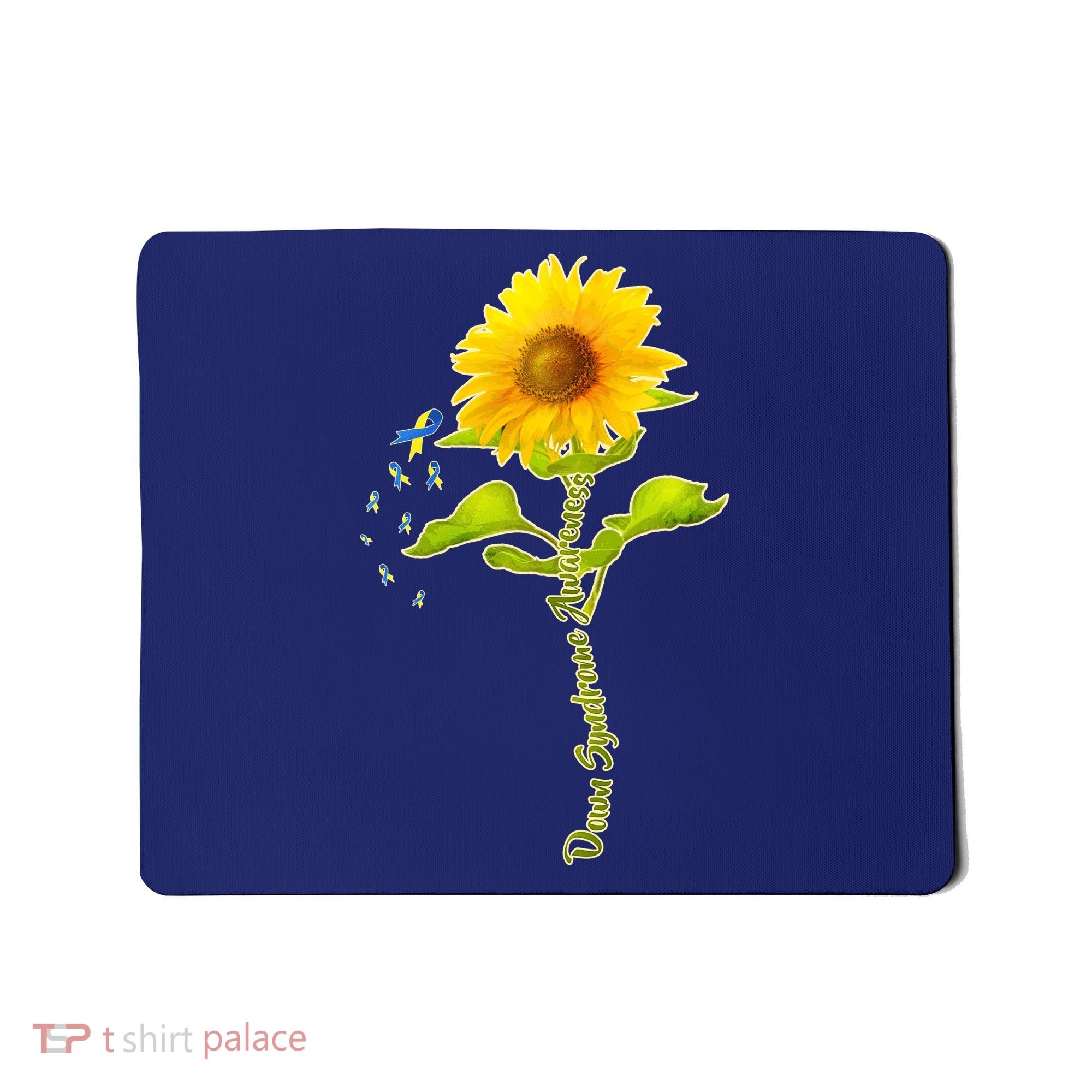 Down Syndrome Awareness Sunflower Mousepad