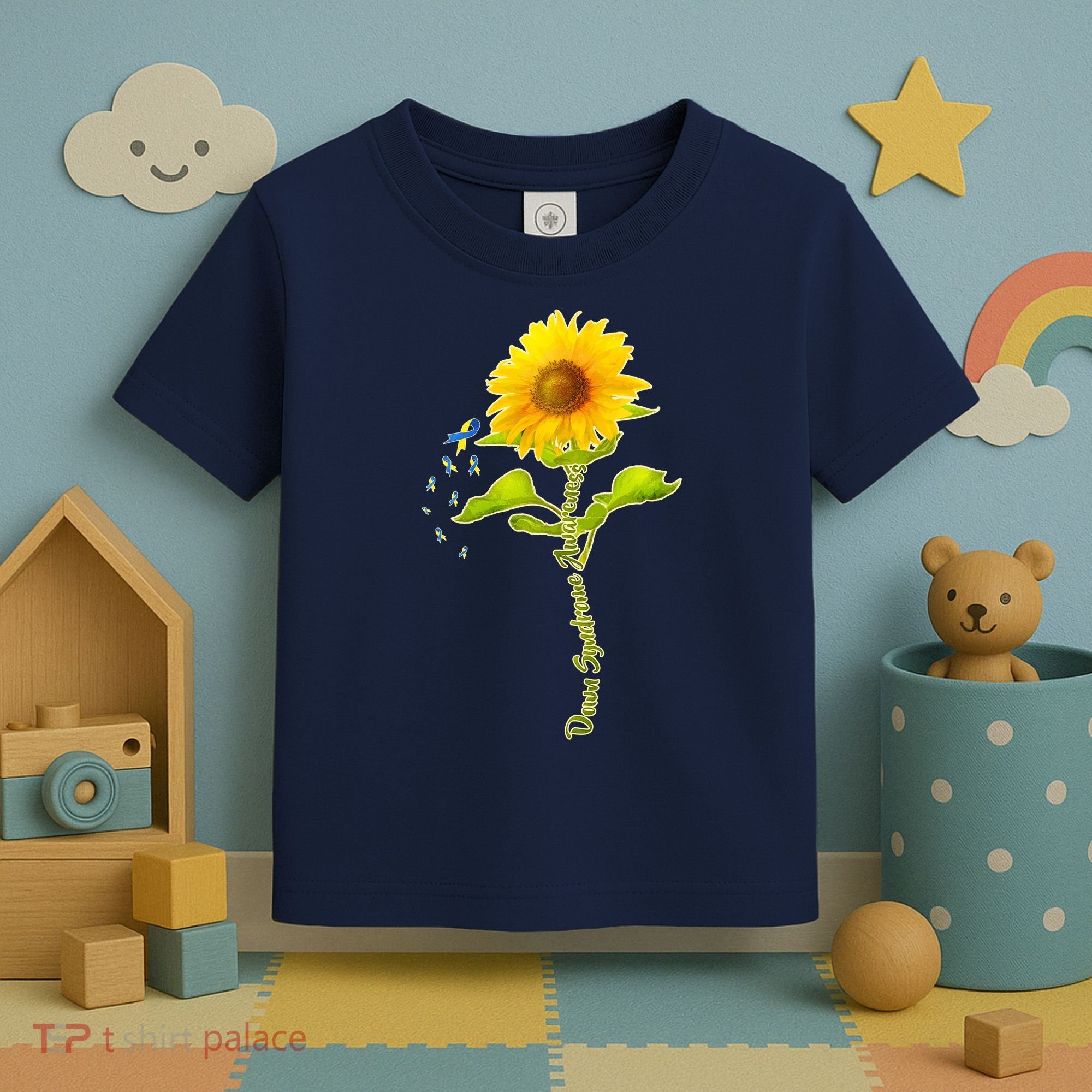 Down Syndrome Awareness Sunflower Toddler T-Shirt