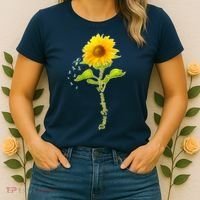 Down Syndrome Awareness Sunflower Women's T-Shirt thumb 2