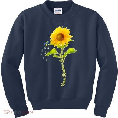 Down Syndrome Awareness Sunflower Kids Sweatshirt