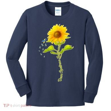 Down Syndrome Awareness Sunflower Kids Long Sleeve Shirt