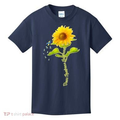Down Syndrome Awareness Sunflower Kids T-Shirt